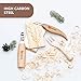 Wood Carving Tools - Whittling Knife - Hook Knife - Detail Knife - Wood Carving Starter Kit - Crooked Knife - Wood Tools Box - Whittling Knife for Beginners - Spoon Carving - Carving Gift Set