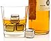 ACE - Whiskey Stones, Reusable Stainless Steel Ice Cubes For Whiskey Without Dilution. 4-Piece Whiskey Rocks - Perfect Wine Accessories Gift Set for Wine Enthusiasts. Comes In Lavish EVA Gift Box