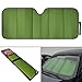 Motor Trend AS-312-GN Green Front Windshield Shade-Jumbo Accordion Folding Auto Sunshade for Car Truck SUV-Blocks UV Rays Sun Visor Protector-Keeps Your Vehicle Cool-66 x 27 Inch