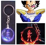 J Adryan Design #20 Vegeta Dragon Ball Z Crystal Led Keychain 7 Colors Changing Cycle