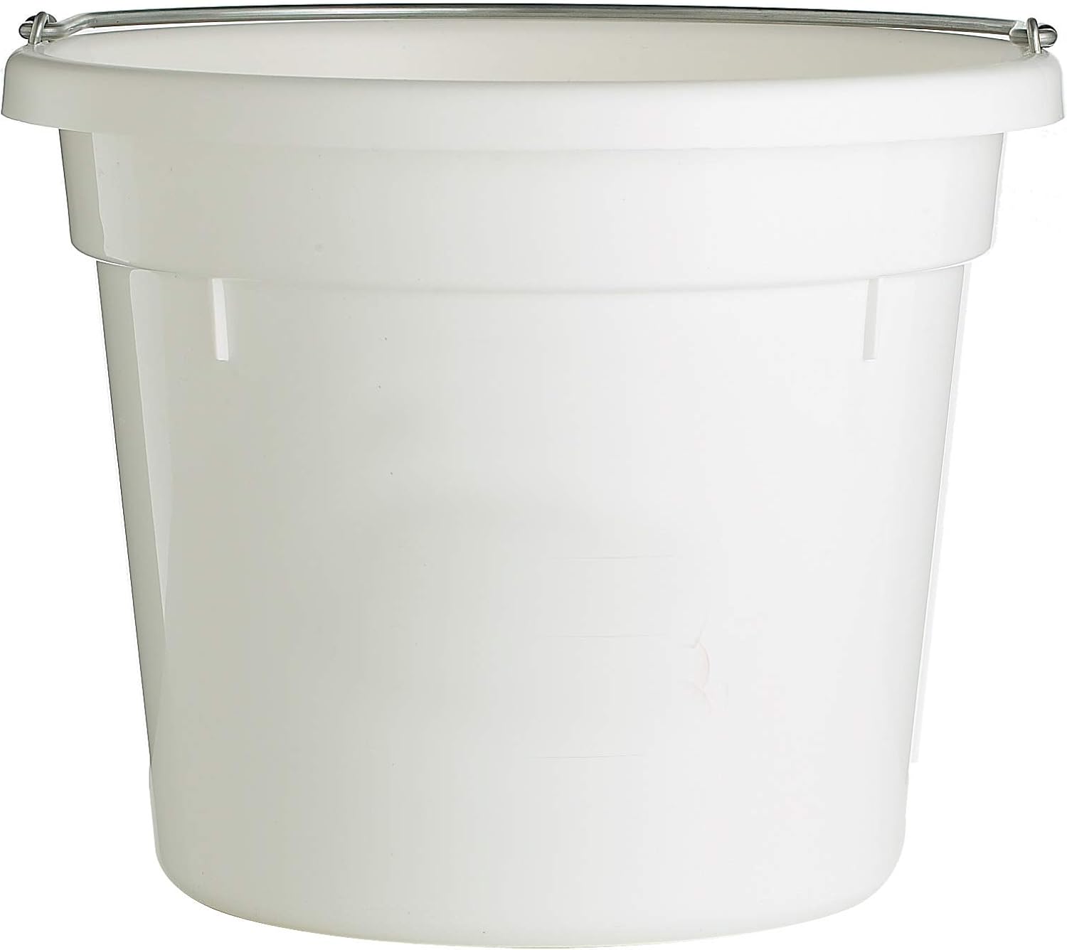 Little Giant Round Plastic Utility Bucket (White) Durable