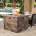 Christopher Knight Home Stonecrest Outdoor Propane Gas Fire Pit 40000BTU, Natural Stone