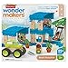 Fisher-Price Wonder Makers Design System Beach Bungalow - 35+ Piece Building and Wooden Track Play Set for Ages 3 Years & Up