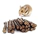 100 Gram Organic Apple Sticks Pet Snacks Bonus for Chinchilla Squirrel Rabbits Guinea Pigs Rabbits Hamster Parrot Bird and Other Small Animals Chew Toys and Food