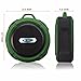 VNKING Bluetooth Shower Speaker, Wireless Waterproof Speaker with Suction Cup/ Built-in Mic/ Rechargeable Battery for PC Laptop Cellphone for Outdoor Sports Hiking with Stereo HD Sound