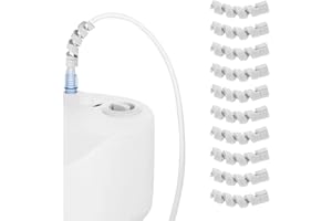 JFHNMLW 10 Pack Oxygen Tube Support Crimp Straightener for Portable Oxygen Concentrator, Oxygen Tubing Support for Oxygen Tank Oxygen Hose Nasal Cannula Oxygen Accessories (Gray)