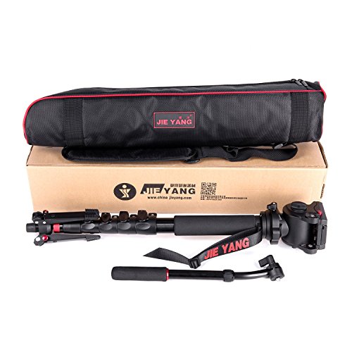 Camera Monopod,WIth Fluid Pan Head Quick Release Plate And Removable feet, 63 Inch Max Load 11 LB for DSLR Cameras or Video