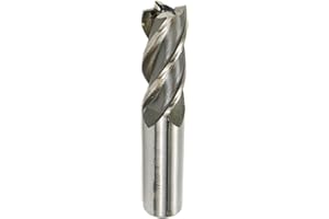 Rannb End Mill 3/4" Cutting Dia 3/4" Shank Dia End Mill Drill Bits for Cuttting Metal Stainless Steel Cast Iron