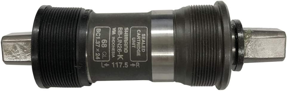 Shimano Un26 Inner Bearing Square Bsa Unisex Adult Bottom Bracket Square Bsa E un26kb10x Grey 68x110 Mm Amazon Co Uk Sports Outdoors