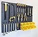 WallPeg Garage Storage System with Panels, Bins, Peg Board Hooks and Panel Set - Tool Parts and Craft Organizer (Kit with 8 Bins)