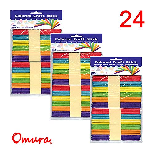 Colored Craft Stick (100/Pack) (CASE PK 24)