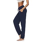 DIBAOLONG Womens Yoga Pants Wide Leg Comfy Drawstring Loose Straight Lounge Running Workout Legging