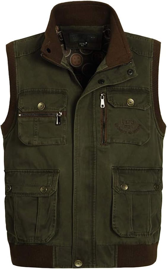 Mens Waistcoat Sleeveless Jacket Outwear Gilet Fishing Photography Hunting Vest