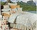 C&F Home Natural Shells 6 x 12 in. Neckroll with Coral Embroidery