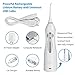 Wuuynn Cordless Water Flosser, Professional Rechargable Dental Water Pick Teeth Cleaner, IPX7 Waterproof Portable Oral Irrigator With 4 Jet Tips, Travel and Home Use