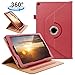 Grifobes All New Kindle Fire HD 10 Tablet (9th/7th Generation,2019/2017 Released) Cover Case with Card Slots, 360 Protection Multi-Angle Viewing Stand Auto Sleep/Wake for Fire HD10 - Red