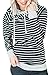 HOTAPEI Women Oblique Zipper Hoodies Pullover Long Sleeve Sweatshirt