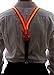Neon Nightlife Men's Light Up LED Suspenders, One Size, Orange