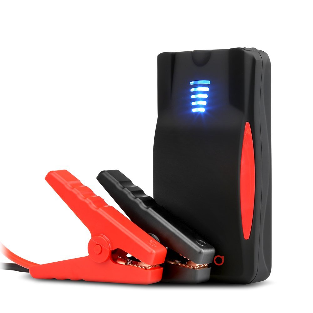 Car Jump Starter 600A Peak 13800mAh 12V Paick (up to 6.0L Gas, 5.2L Diesel Engine) with Smart Jumper Clamp, Portable Vehicles Auto Battery Booster