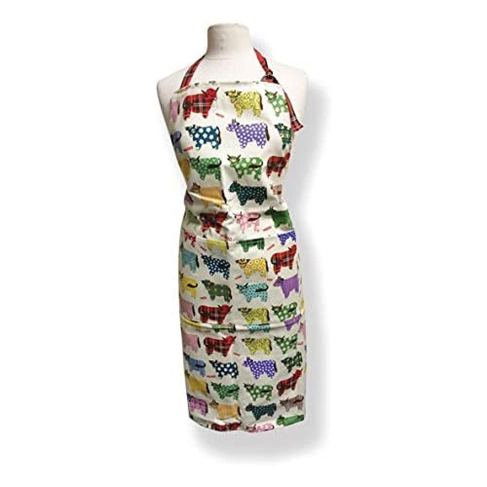 Highland Cow Cotton Apron