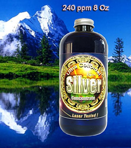 Liquid Silver, 240 PPM, 8 Fl. Oz., Silver Mountain Minerals (Medical Purity most Bioavailable 240 ppm colloidally suspended nano particulates) Liquid Silver, 240 PPM, 8 Fl. Oz., Silver Mountain Minerals (Medical Purity most Bioavailable 240 ppm colloidally suspended nano particulates)
