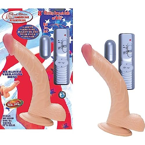 Nasstoys All American Whopper Vibrator, 8-inch, Flesh image