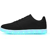 OEKLA Unisex LED Shoes - Fashion Light Up Sneakers, Breathable USB Charging Glowing Luminous LED Shoes for Men Women
