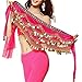 Pilot-trade Women's Triangular Belly Dancing Hip Scarf Wrap Skirt with Gold Coins