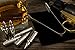 Dillinger Tactical Whiskey Bullets | Stainless Steel Ice Stones with Bonus Ebook - Never Dilute Your Whiskey - Set of 6 with Tongs, Velvet Pouch - for Scotch and Bourbon Drinkers