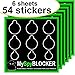 MySpyBlocker Webcam Cover / Camera Lens Covers for Online Privacy! Removable & Reusable. Bulk Pack (6 Sheets x 9 stickers - 54 UNIVERSAL Black Webcam Covers.)