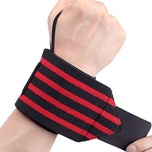 FJZ Wrist Wraps(pair) for Weightlifting with Thumb Loop, Protect Wrist from Sprains and Fixed Lifting Protection, Wrist Support Braces for Men & Women- Weight lifting, Cross Training, Bodybuilding