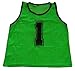 Workoutz Numbered Youth Green Scrimmage Vest Set (12 Qty) Soccer Pinnies
