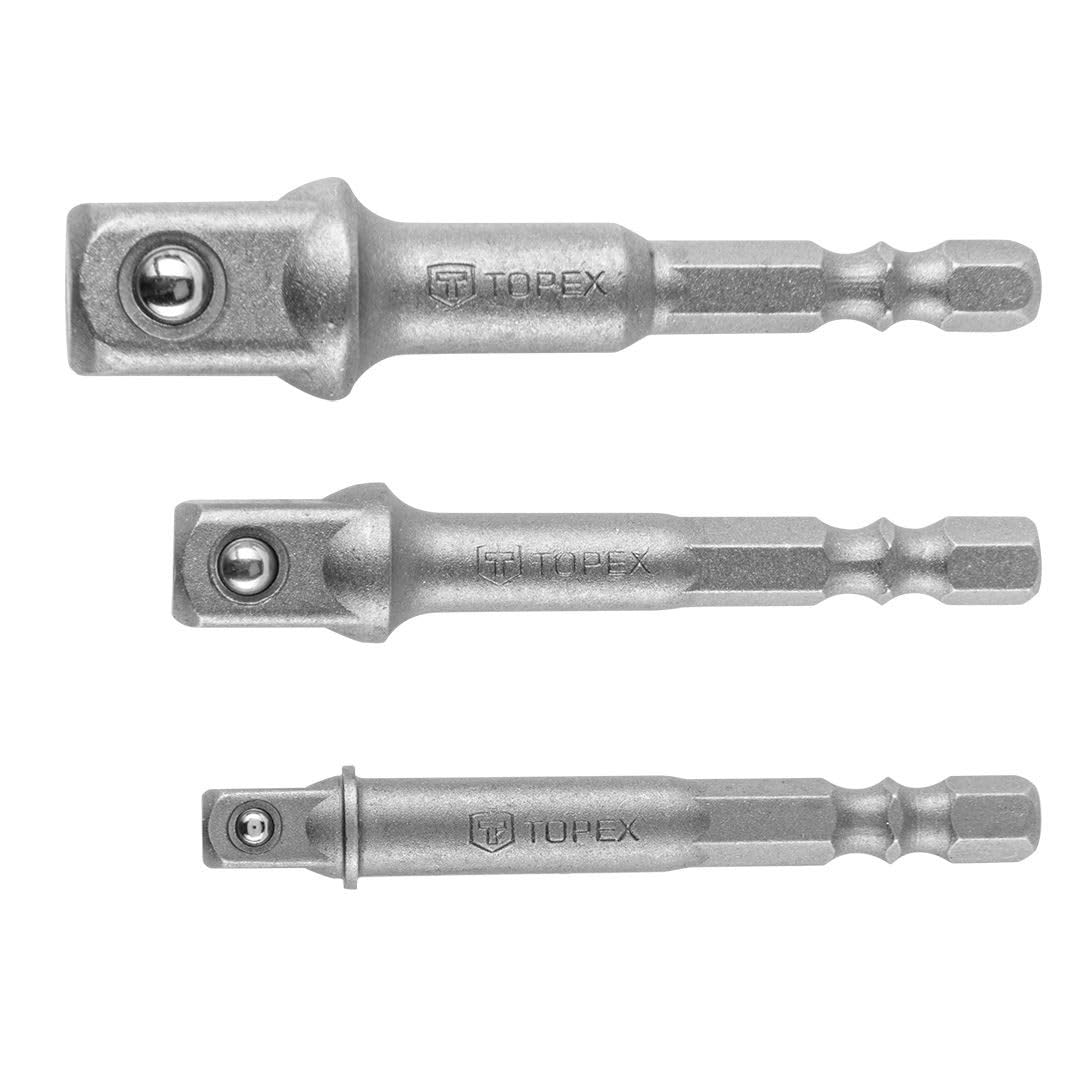 Topex 38d151 Set of 3 adapters (1/4,"1/2" and 3/8)