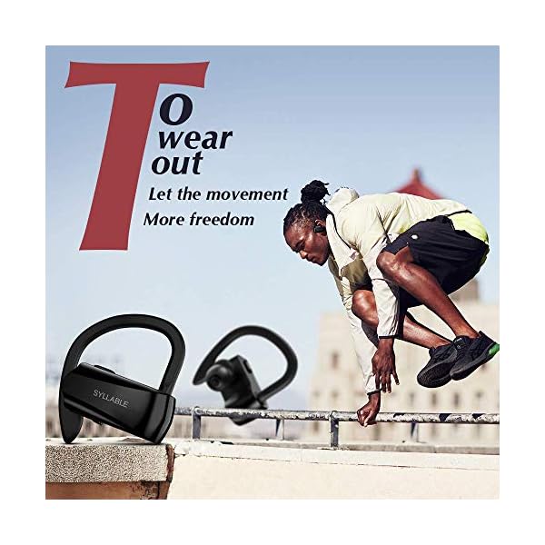 Syllable Bluetooth Headphones,Wireless Earbuds, HD Stereo Sound