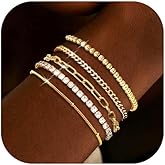 72ore Stackable Bracelets for Women Trendy Silver Snake Paperclip Cuban Link Chain Bracelet for Women Gold Chunky Cuff Bracelets Non Tarnish Stacking Jewelry Gifts 2025