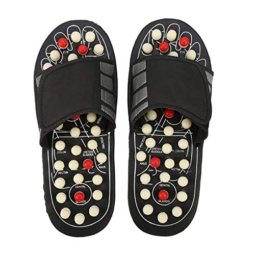 Evaliana Acupoint Rotating Foot Massage Shoes Slippers Sandal Feet Reflexology Acupressure Acupuncture Therapy Medical… - Image 2
