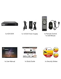 TIGERSECU Super HD 1080P 4-channel DVR video security recording system (cameras and hard disk not included) (certificate restored)