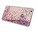 iPhone 7 Plus Case,ikasus iPhone 7 Plus [Liquid Glitter] Case,[Red] Crystal Clear Hard PC Quicksand Bling Glitter Sparkle Diamonds Floating Flowing Cover Liquid Case for Apple iPhone 7 Plus 5.5