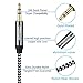 CSHope Audio Cable 3.5mm 2Pack Male to Male Nylon Braided Auxiliary Aux Stereo Cable (Black with Grey, 10ft + 3.3ft)