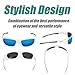 Duduma Tr8116 Polarized Sports Sunglasses for Men Women Baseball Cycling Golf Fishing