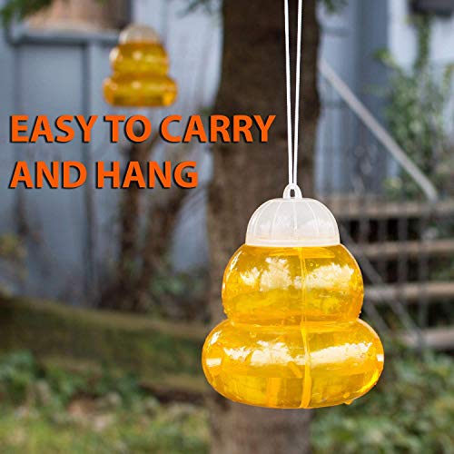 Aspectek 2-Pack Hornets, and Bees (Wasp Trap), 2 Pack, Yellow