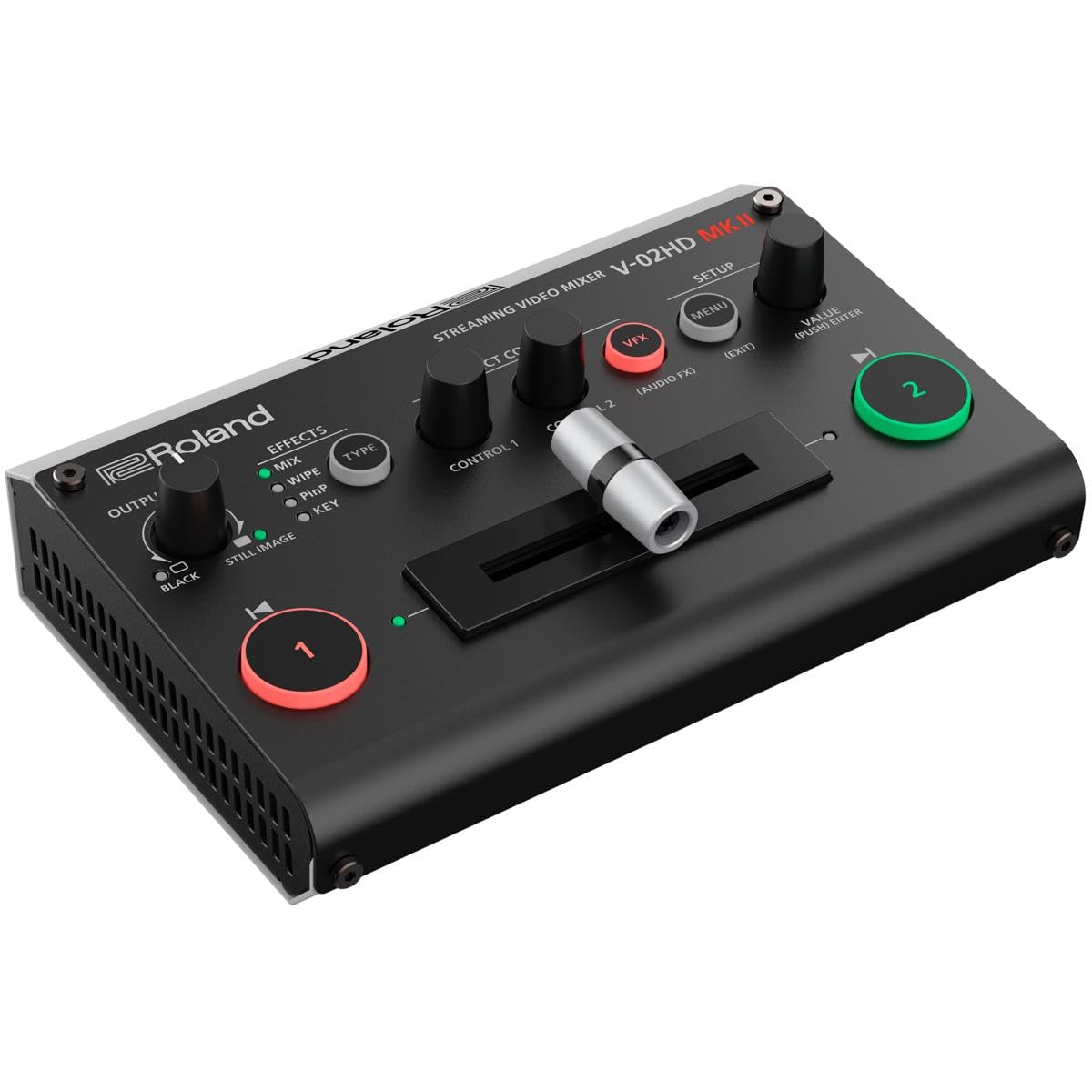 Photo 1 of Roland V-02HD MK II – Streaming Video Mixer – The World’s Easiest Two-Camera Livestreaming Solution. Ideal for Online Teachers, Gamers, Worship and All Other Content Makers