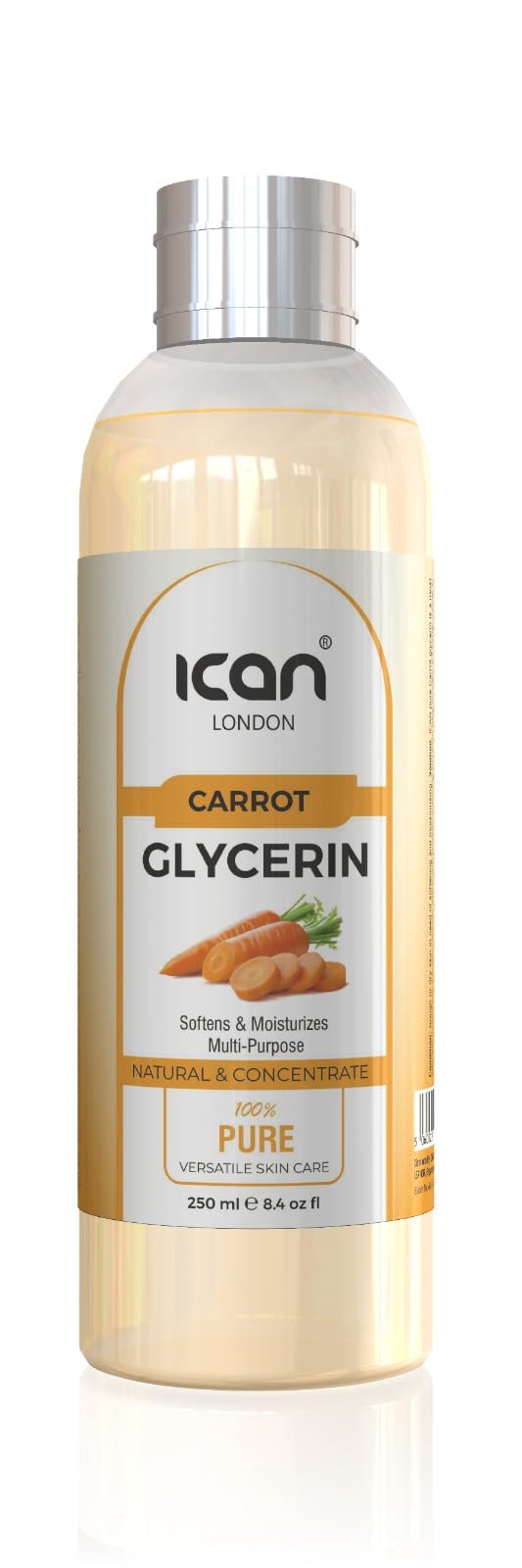 ICAN LONDON PURE CARROT GLYCERINE FOR DRY SKIN 250ML