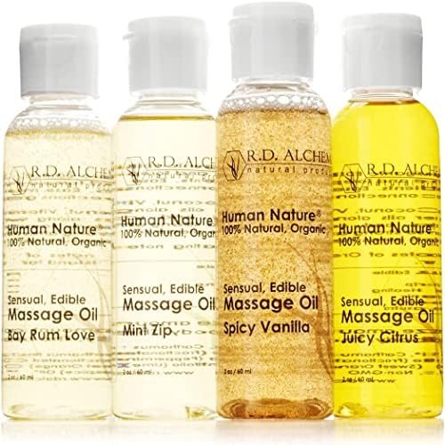 RD Alchemy 100 Natural & Organic Edible Massage Oil Sample Pack