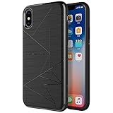 Nillkin Magnetic TPU iPhone Xs/X Case [Only Designed for Nillkin Car Magnetic Wireless Charger, NOT Compatible with Normal Magnetic Holder] Slim Soft Back Cover for iPhone Xs/X