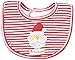 Mud Pie Unisex-Baby My First Christmas Bib- Red Stripe