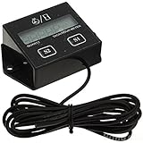 IZTOSS LCD Display Digital Tachometer RPM Tacho Gauge Hour Meter For Motorcycle / Boat Engines