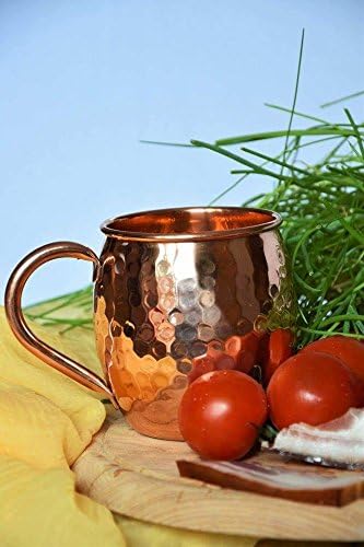 Moscow Mule Copper Mug Hammered Pure Handcrafted 16 Oz / 500ml. The Best Gift Beer Mugs ever!!