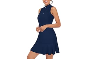 CUCUCHY STYLE Cucuchy Womens Golf Tennis Dress Sleeveless Athletic Sports Workout Dresses