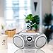 SINGING WOOD CD/CD-MP3 Boombox Portable/w Bluetooth, USB, AM/FM Radio, AUX-Input, Headset Jack, Foldable Carrying Handle and LED Light (Space Grey)thumb 2